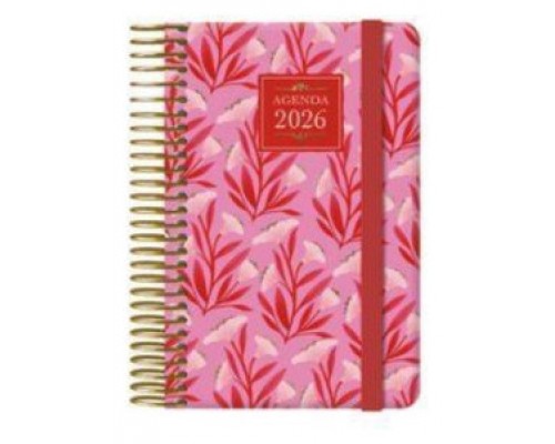 AGENDA 2026 CHARM ESPIRAL SEMANA VISTA BOLSILLO 8,5 X 13 CM. LADY DOHE 13251 - 26 (Espera 4 dias)